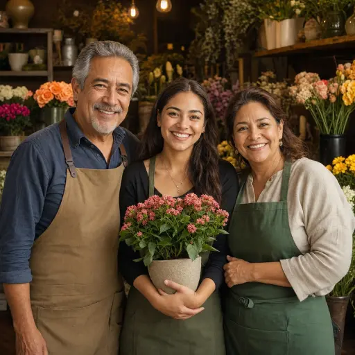 Florist at work